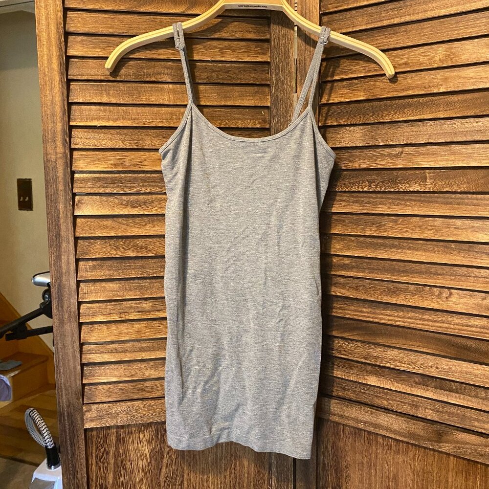 C'est Moi Spaghetti-Strap Camisole Heather Silver